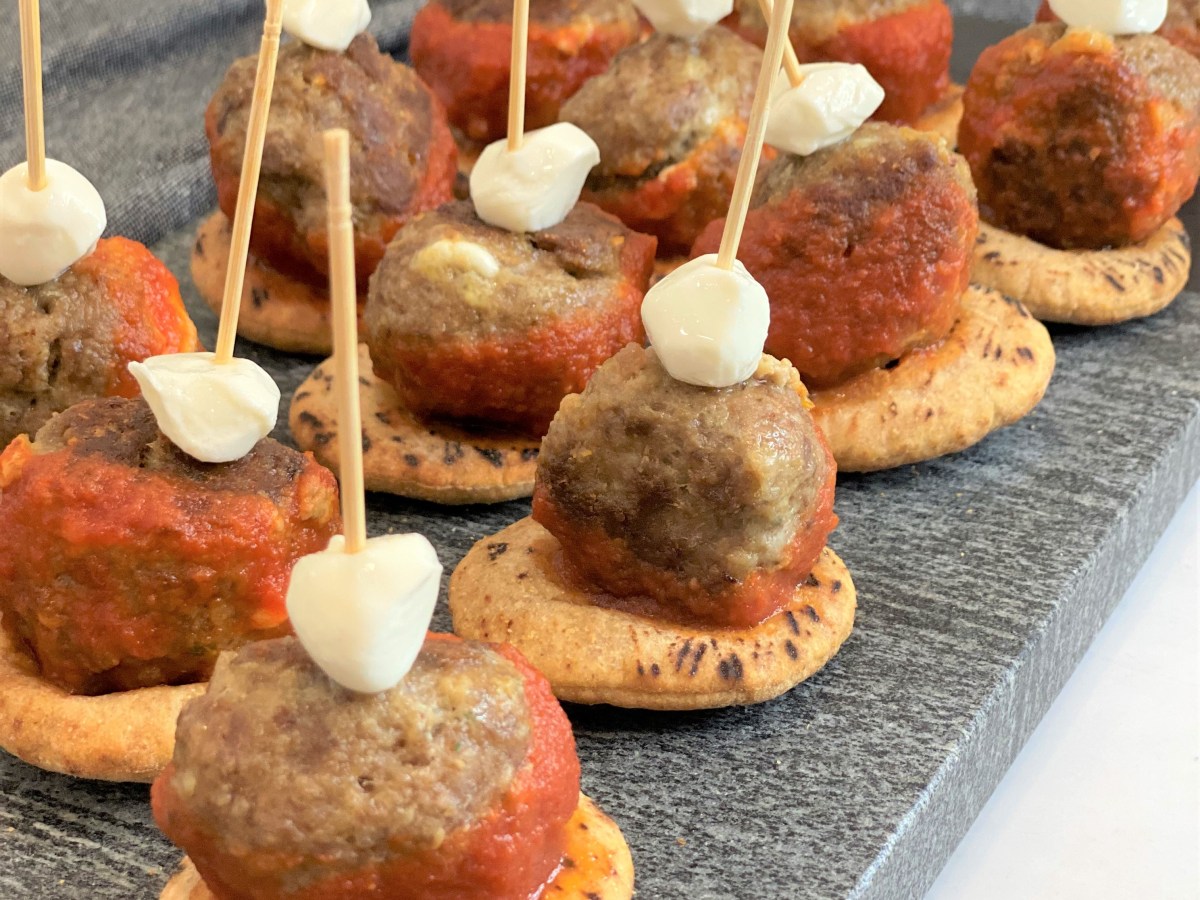 Mozzarella Stuffed Meatballs