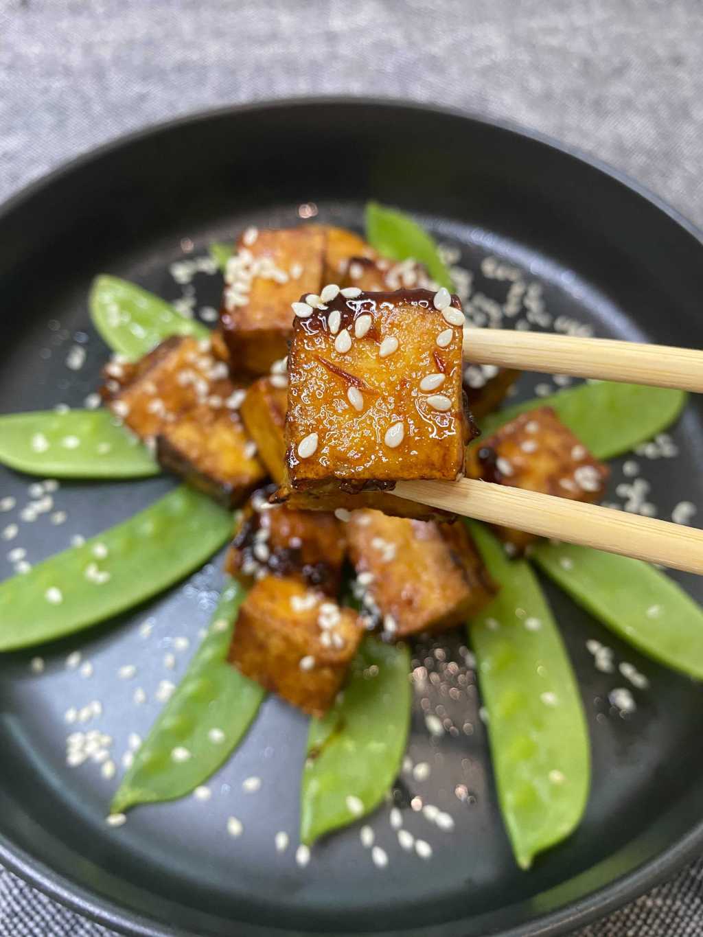 Crispy Honey Garlic&nbsp;Tofu