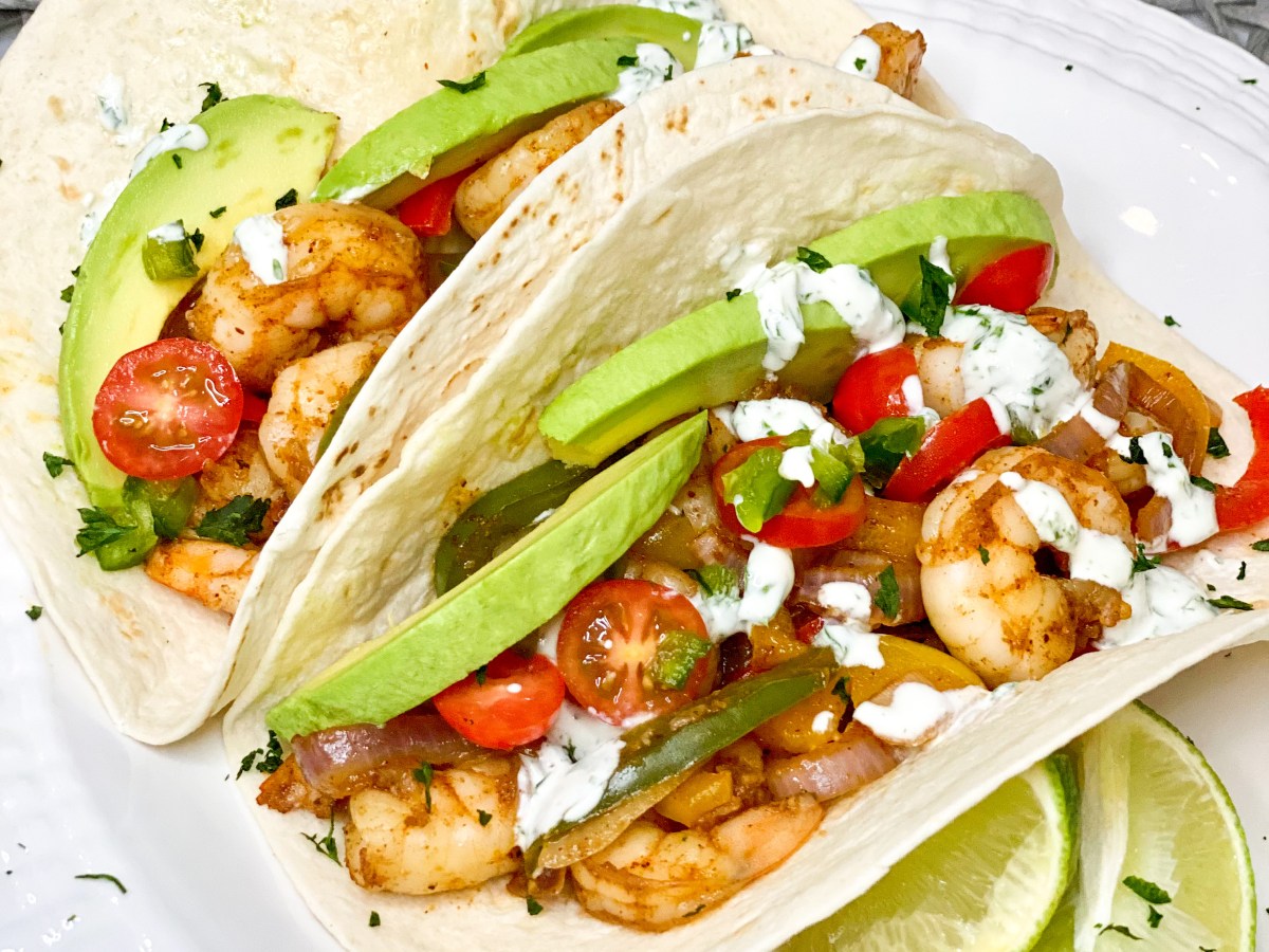 One Sheet Shrimp&nbsp;Fajitas