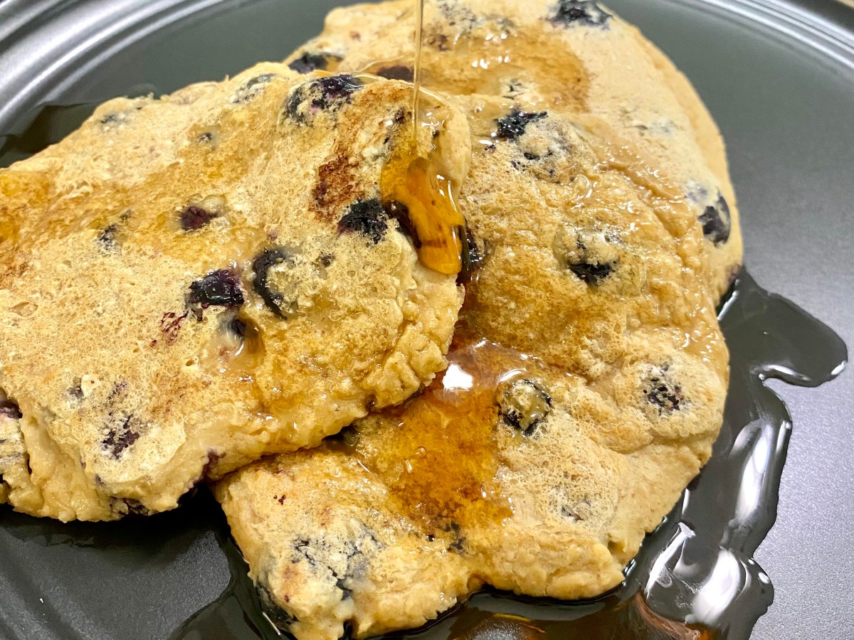 Blueberry Protein Pancakes