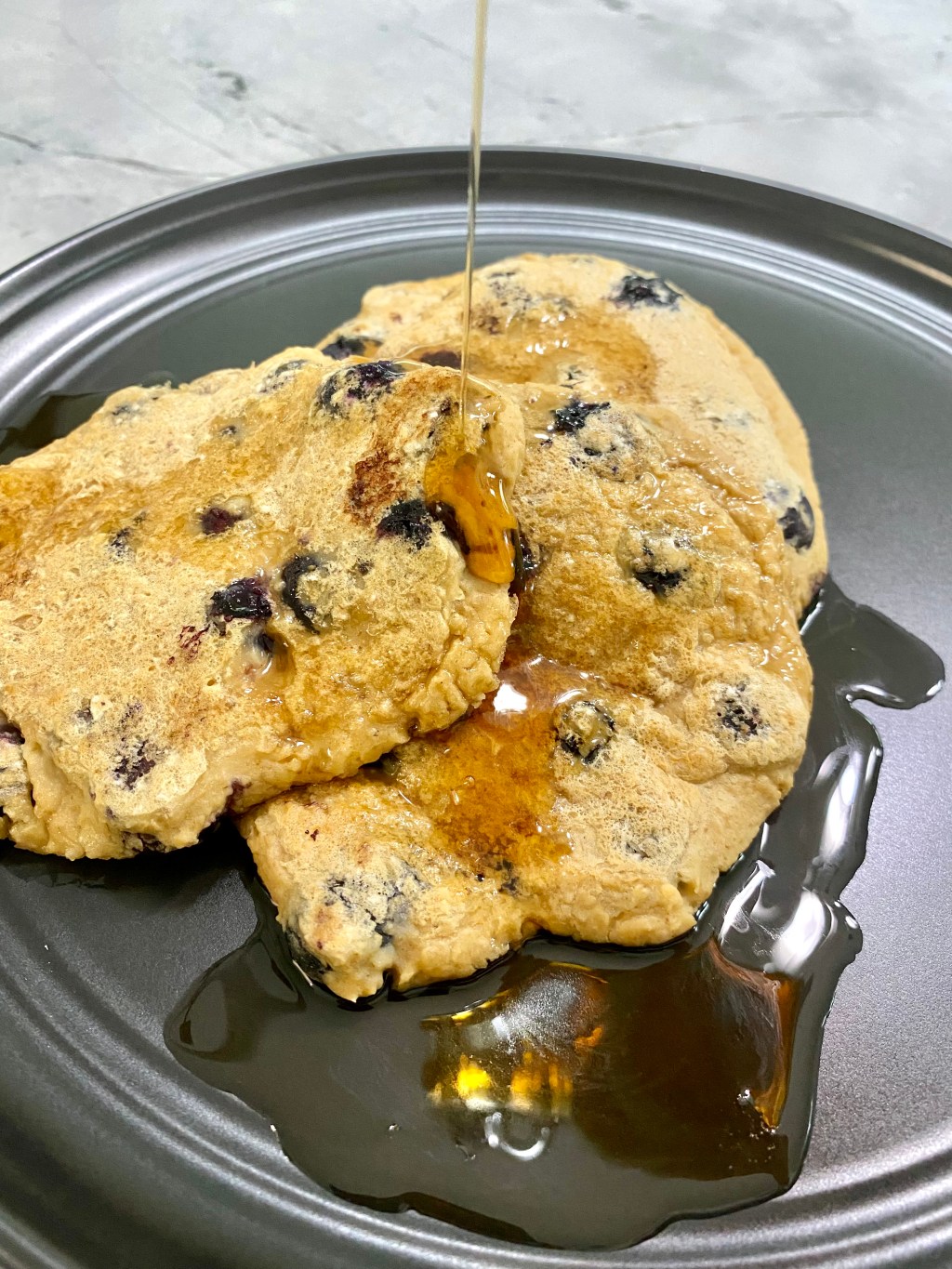 Blueberry Protein Pancakes